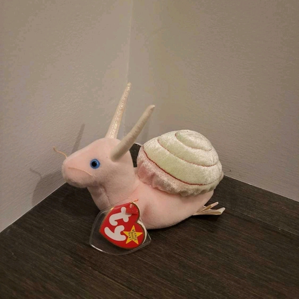 🍀4 FOR $15 NWT Beanie Baby Swirly the Snail